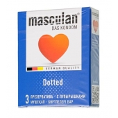 Презервативы с пупырышками Masculan Dotted - 3 шт. - Masculan - купить с доставкой в Петрозаводске