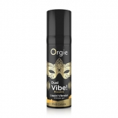 Съедобный гель Dual Vibe Pina Colada с эффектом вибрации и вкусом коктейля пина колада - 15 мл. - ORGIE - купить с доставкой в Петрозаводске