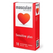Презервативы Masculan Sensitive plus - 10 шт. - Masculan - купить с доставкой в Петрозаводске
