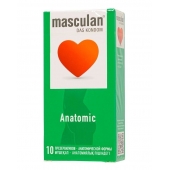 Презервативы анатомической формы Masculan Anatomic - 10 шт. - Masculan - купить с доставкой в Петрозаводске