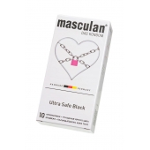 Ультрапрочные презервативы Masculan Ultra Safe Black - 10 шт. - Masculan - купить с доставкой в Петрозаводске