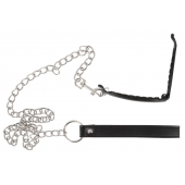 Зажим для половых губ с поводком Pussy Clamp With A Leash - Orion - купить с доставкой в Петрозаводске