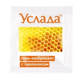 Гель-лубрикант «Услада с прополисом» - 3 гр. - Биоритм - купить с доставкой в Петрозаводске