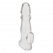 Прозрачная насадка для пениса Girthy Penis Enhancing Sleeve Extension - 17,1 см. - BlueLine - в Петрозаводске купить с доставкой