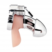 Клетка на пенис из металла Obedience Cock Cage - BlueLine - купить с доставкой в Петрозаводске