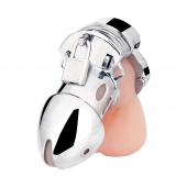 Клетка на пенис из металла Obedience Cock Cage - BlueLine - купить с доставкой в Петрозаводске