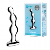 Стальной анальный фаллоимитатор для простаты Stainless Steel Anal Beads - 13 см. - b-Vibe - в Петрозаводске купить с доставкой