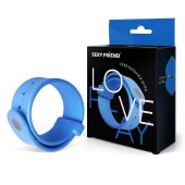 Голубой эрекционный ремешок-утяжка - 1137 - в Петрозаводске купить с доставкой