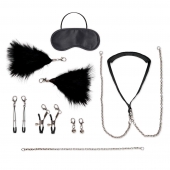 Большой эротический набор из 12 предметов Interchangeable Collar   Nipple Clips Set - Lux Fetish - купить с доставкой в Петрозаводске