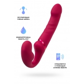 Малиновый безремневой страпон Lapis - 23 см. - Lovense - купить с доставкой в Петрозаводске