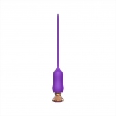 Фиолетовый тонкий стимулятор Nipple Vibrator - 23 см. - I-MOON - купить с доставкой в Петрозаводске