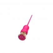 Розовый тонкий стимулятор Nipple Vibrator - 23 см. - I-MOON - купить с доставкой в Петрозаводске