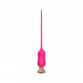 Розовый тонкий стимулятор Nipple Vibrator - 23 см. - I-MOON - купить с доставкой в Петрозаводске