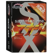 Презервативы Sagami Xtreme ENERGY с ароматом энергетика - 3 шт. - Sagami - купить с доставкой в Петрозаводске