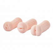 Набор из 3 мастурбаторов The Girl Next Door Tina - Dream Toys - в Петрозаводске купить с доставкой