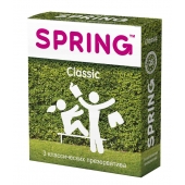 Классические презервативы SPRING CLASSIC - 3 шт. - SPRING - купить с доставкой в Петрозаводске