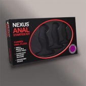 Набор из 3 массажеров простаты чёрного цвета NEXUS ANAL STARTER KIT - Nexus Range - в Петрозаводске купить с доставкой
