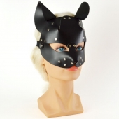 Черная кржаная маска Pussy - Sitabella - купить с доставкой в Петрозаводске