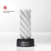 Белый 3D мастурбатор SPIRAL - Tenga - в Петрозаводске купить с доставкой