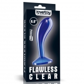 Синяя анальная втулка Flawless Clear Prostate Plug 6.0 - 15 см. - Lovetoy - в Петрозаводске купить с доставкой