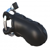 Черный замок верности Extreme Silicone Cock Blocker - Pipedream - купить с доставкой в Петрозаводске