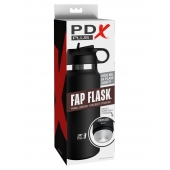 Черный мастурбатор в виде бутылки Fap Flask - Pipedream - в Петрозаводске купить с доставкой