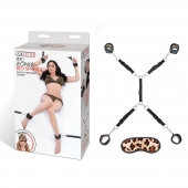 Леопардовая фиксация на матрас для рук и ног Classic Bedspreader - Lux Fetish - купить с доставкой в Петрозаводске