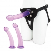 Тренировочный набор с тремя насадками Pegging Training Set - Lux Fetish - купить с доставкой в Петрозаводске
