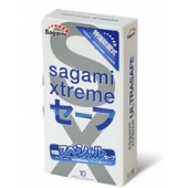 Презервативы Sagami Xtreme Ultrasafe с двойным количеством смазки - 10 шт. - Sagami - купить с доставкой в Петрозаводске