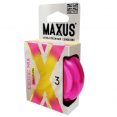 Ароматизированные презервативы Maxus Exotic Mix - 3 шт. - Maxus - купить с доставкой в Петрозаводске