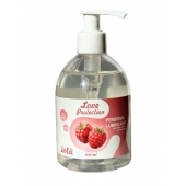Лубрикант на водной основе Love Protection Raspberry с ароматом малины - 300 мл. - Lola Games - купить с доставкой в Петрозаводске
