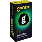 Прозрачные ультратонкие презервативы Ganzo Ultra thin - 15 шт. - Ganzo - купить с доставкой в Петрозаводске