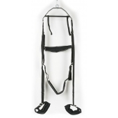 Черные секс-качели из широких ремней - Orion - купить с доставкой в Петрозаводске