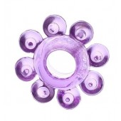 Мягкая фиолетовая гелевая насадка - Toyfa Basic - в Петрозаводске купить с доставкой