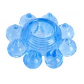 Голубая гелевая насадка-цветок - Toyfa Basic - в Петрозаводске купить с доставкой