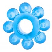Голубая гелевая насадка-цветок - Toyfa Basic - в Петрозаводске купить с доставкой
