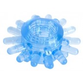 Голубая гелевая насадка с шипиками - Toyfa Basic - в Петрозаводске купить с доставкой