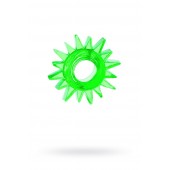 Зеленое эрекционное кольцо-солнце - Toyfa Basic - в Петрозаводске купить с доставкой