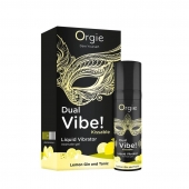 Съедобный жидкий вибратор Dual Vibe! со вкусом лимонного джина с тоником - 15 мл. - ORGIE - купить с доставкой в Петрозаводске