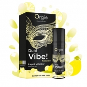 Съедобный жидкий вибратор Dual Vibe! со вкусом лимонного джина с тоником - 15 мл. - ORGIE - купить с доставкой в Петрозаводске