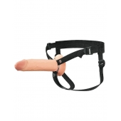 Полый страпон на ремнях 8’’ Hollow Silicone Strap-on - Pipedream - купить с доставкой в Петрозаводске