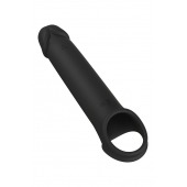 Черная насадка-удлинитель с вибрацией Vibrating Extender With Remote - Dream Toys - в Петрозаводске купить с доставкой