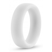Белое люминесцентное эрекционное кольцо Silicone Glo Cock Ring - Blush Novelties - в Петрозаводске купить с доставкой