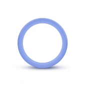 Голубое люминесцентное кольцо Silicone Glo Cock Ring - Blush Novelties - в Петрозаводске купить с доставкой