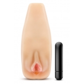 Мастурбатор-вагина с вибрацией Soft   Wet Natasha Realistic Beige Masturbator - Blush Novelties - в Петрозаводске купить с доставкой