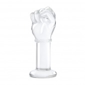 Стеклянный плаг в форме сжатой в кулак руки 5’’ Glass Fist Butt Plug - 13 см. - Glas