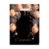 Пакет с вырубной ручкой и принтом в виде шариков (30х40 см) - Сима-Ленд - купить с доставкой в Петрозаводске