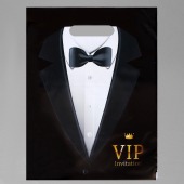 Пакет «Смокинг VIP» полиэтиленовый с вырубной ручкой (30х40 см) - UPAK LAND - купить с доставкой в Петрозаводске