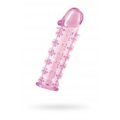 Розовая насадка на пенис с шипами - 12,5 см. - A-toys - в Петрозаводске купить с доставкой