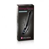 Вибратор с электростимуляцией Tickling Truman Black Edition - 27 см. - MyStim - купить с доставкой в Петрозаводске